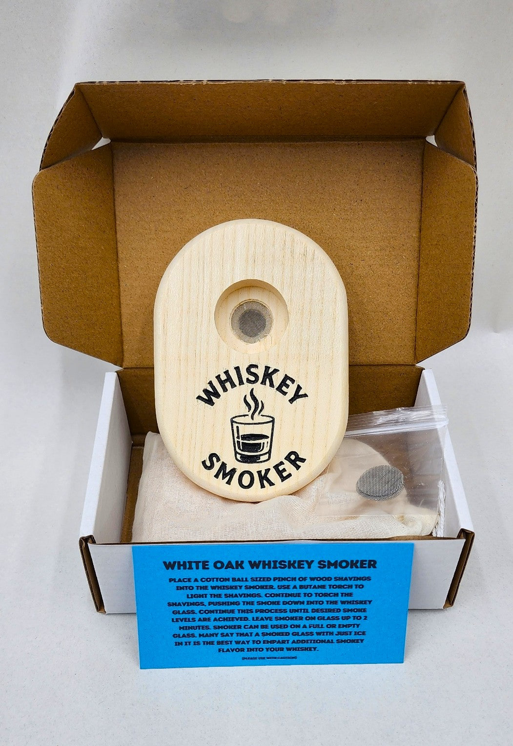 Oak Whiskey Smoker Kit