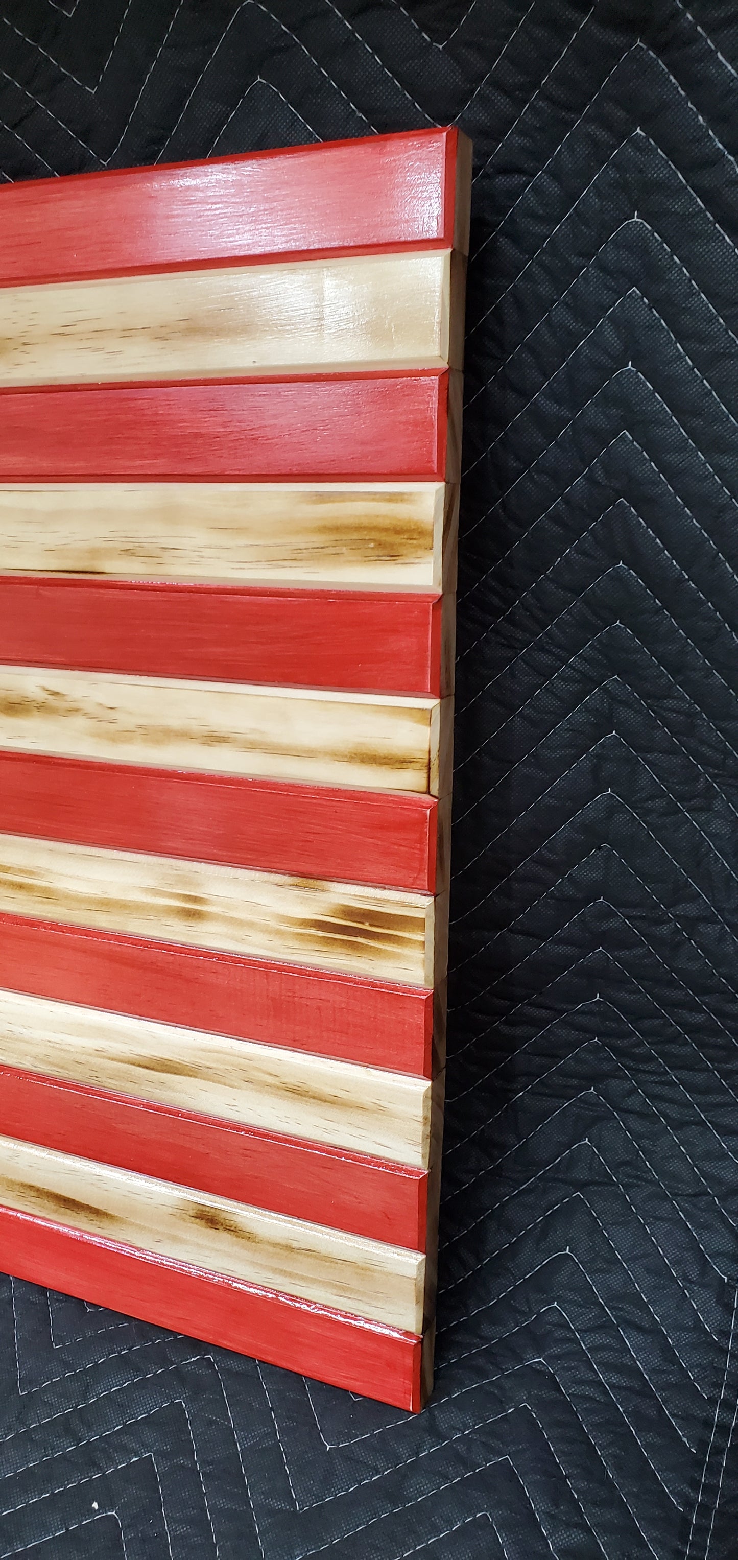 Rustic 19 1/2"X37" Traditional Wooden American US Flag READY TO SHIP