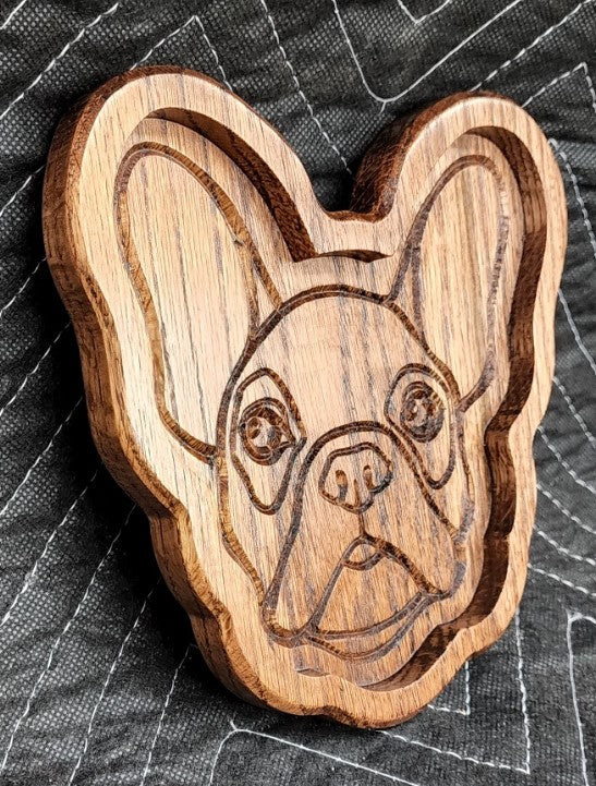 Boston Terrier Catch-All Tray - Catchall Tray- Jewelry Tray - Boston Terrier Lover Gifts - Pug - Solid Hardwood Dog Art READY TO SHIP