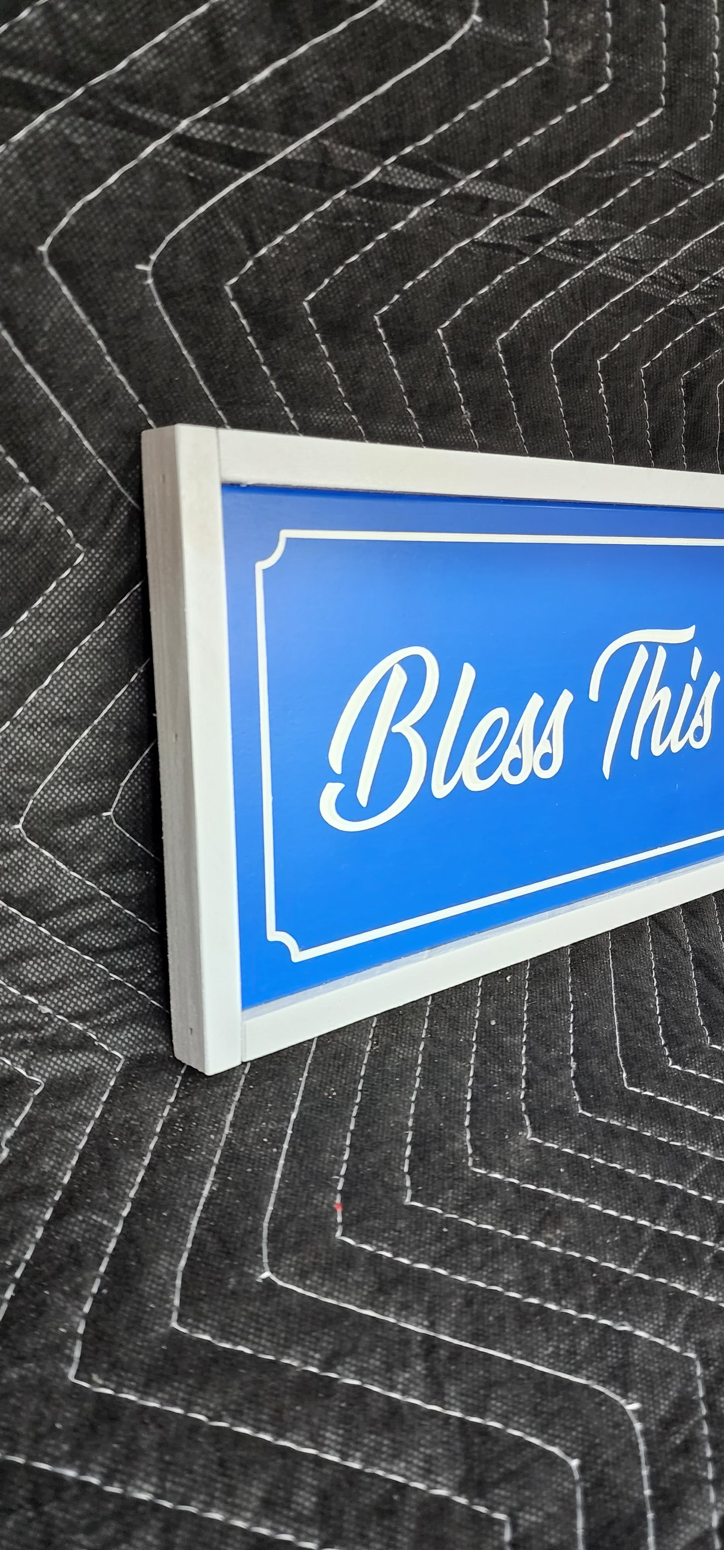 Wooden "Bless This Home" Sign, Custom Wooden Sign, Handmade Sign, Rustic Sign, Wooden Home Décor Sign READY TO SHIP