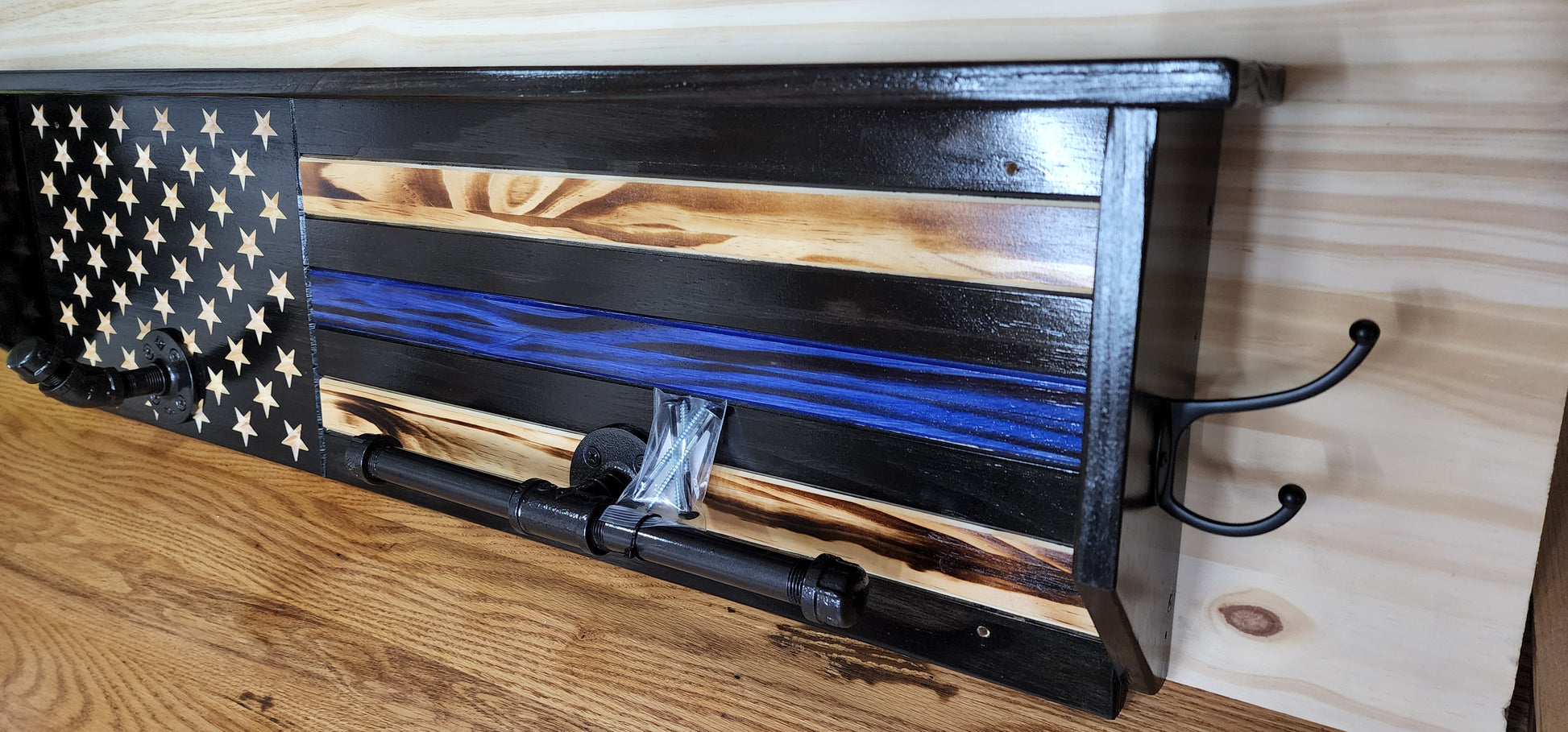 tactical gear rack 40" Tactical Gear Rack - Police Gear Rack - Customizable