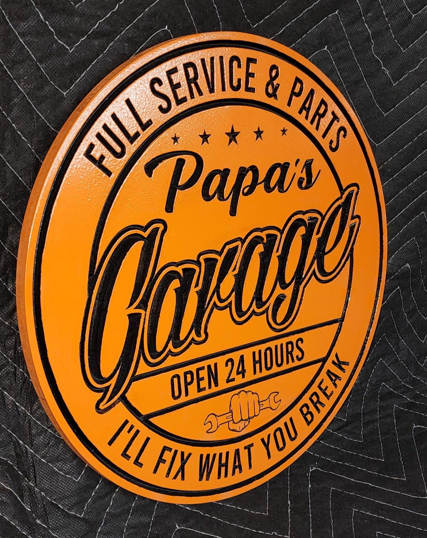 Papa's Garage Sign, Wooden Garage Sign, Full Service Garage Sign